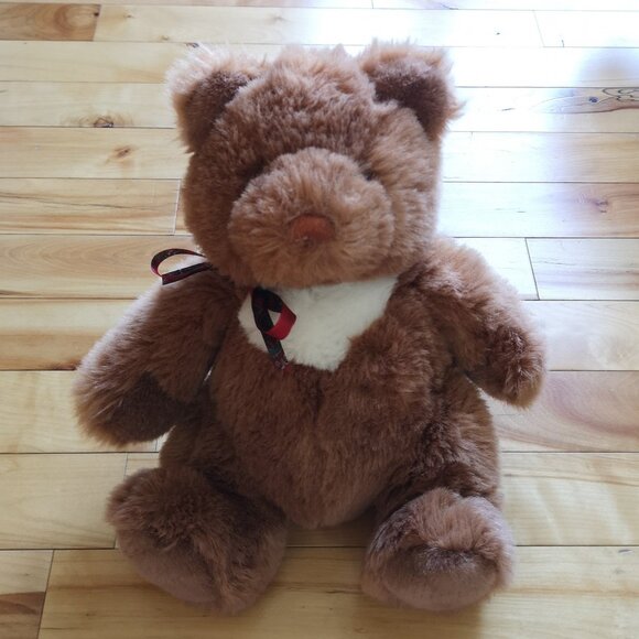 VINTAGE 1990 Gund Collector's Classic Brown Teddy Bear - Picture 1 of 2